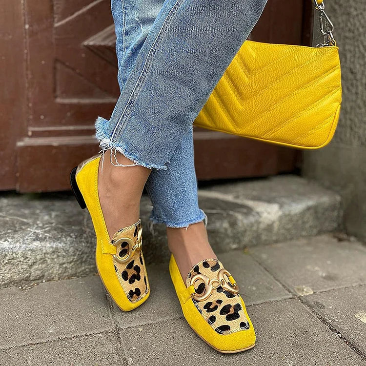 Megan | Orthopedic Yellow Loafers