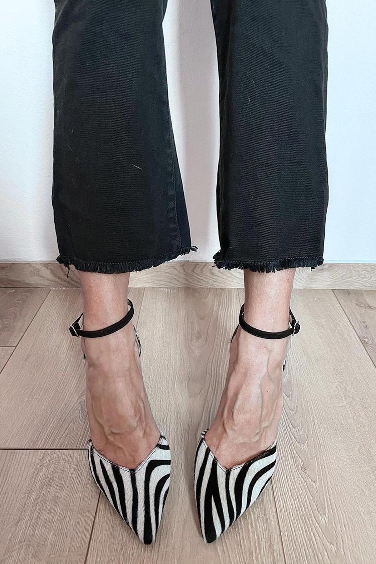 Megan | Zebra Print Heels