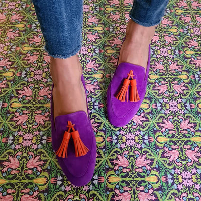 Megan | Orthopedic Purple Loafers