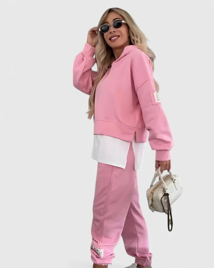 Amber | Cozy Color-Block Lounge Set