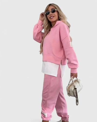 Amber | Cozy Color-Block Lounge Set