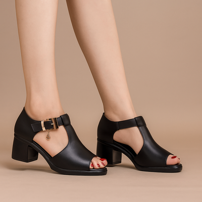 Madison | Elegant Open-Toe Heels