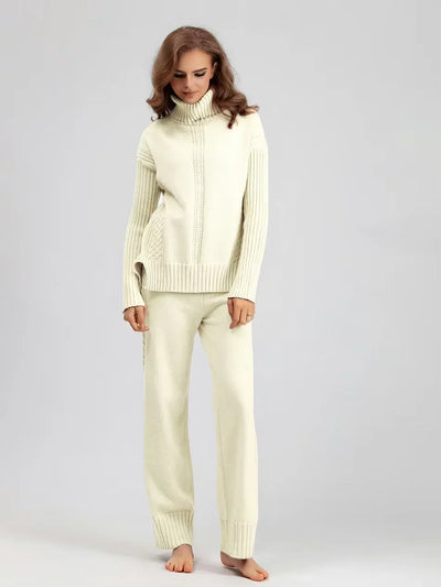 Rachel | High-Neck Knit Lounge Set