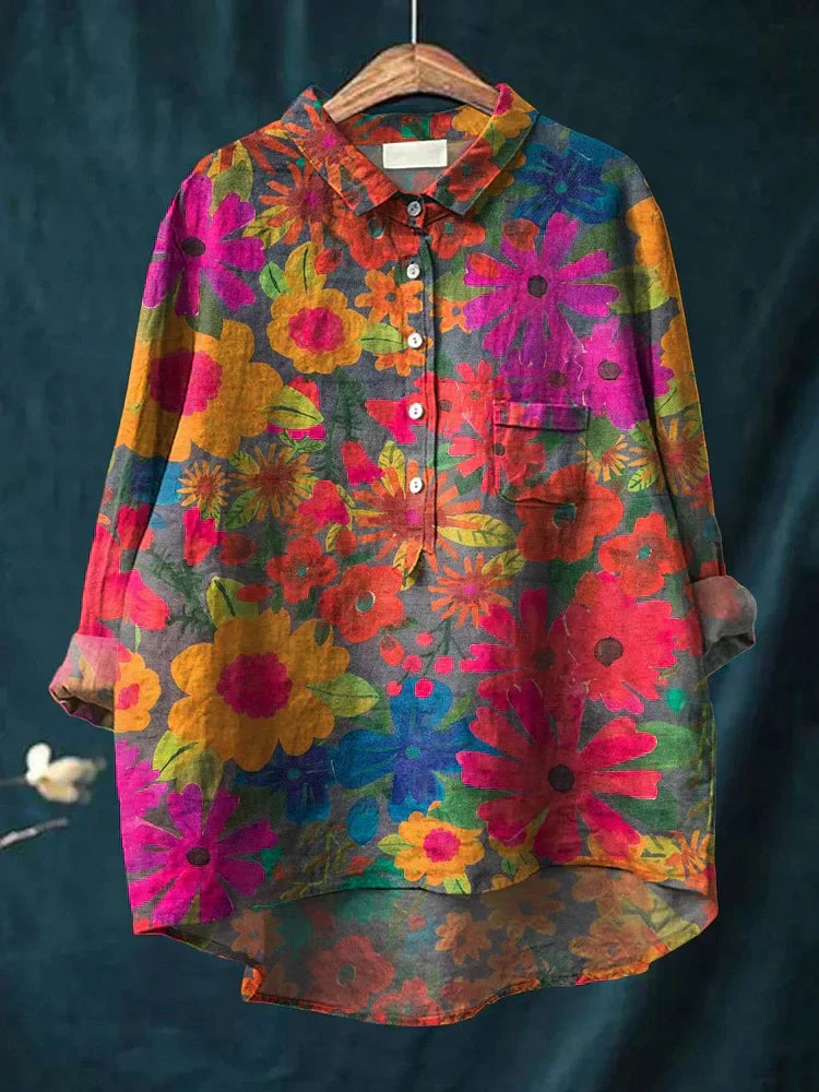 Grace | Artistic Floral Shirt