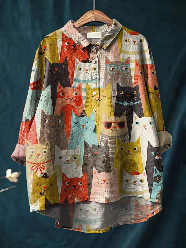 Julia | Artistic Cat Shirt