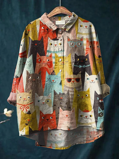 Julia | Artistic Cat Shirt