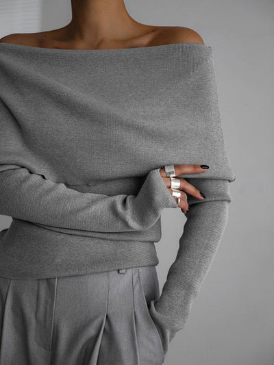 Maya | Chic Off-Shoulder Sweater