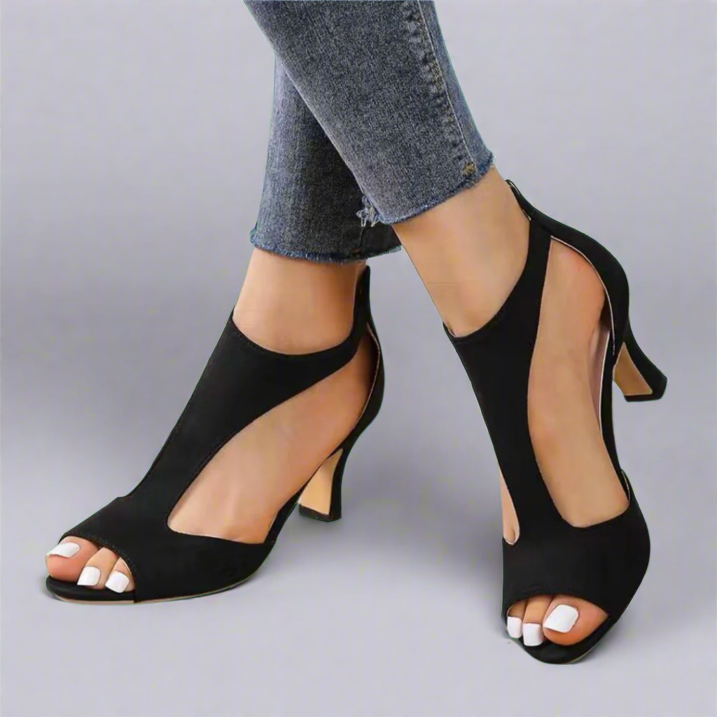 Hannah | Chic Peep Toe Heels