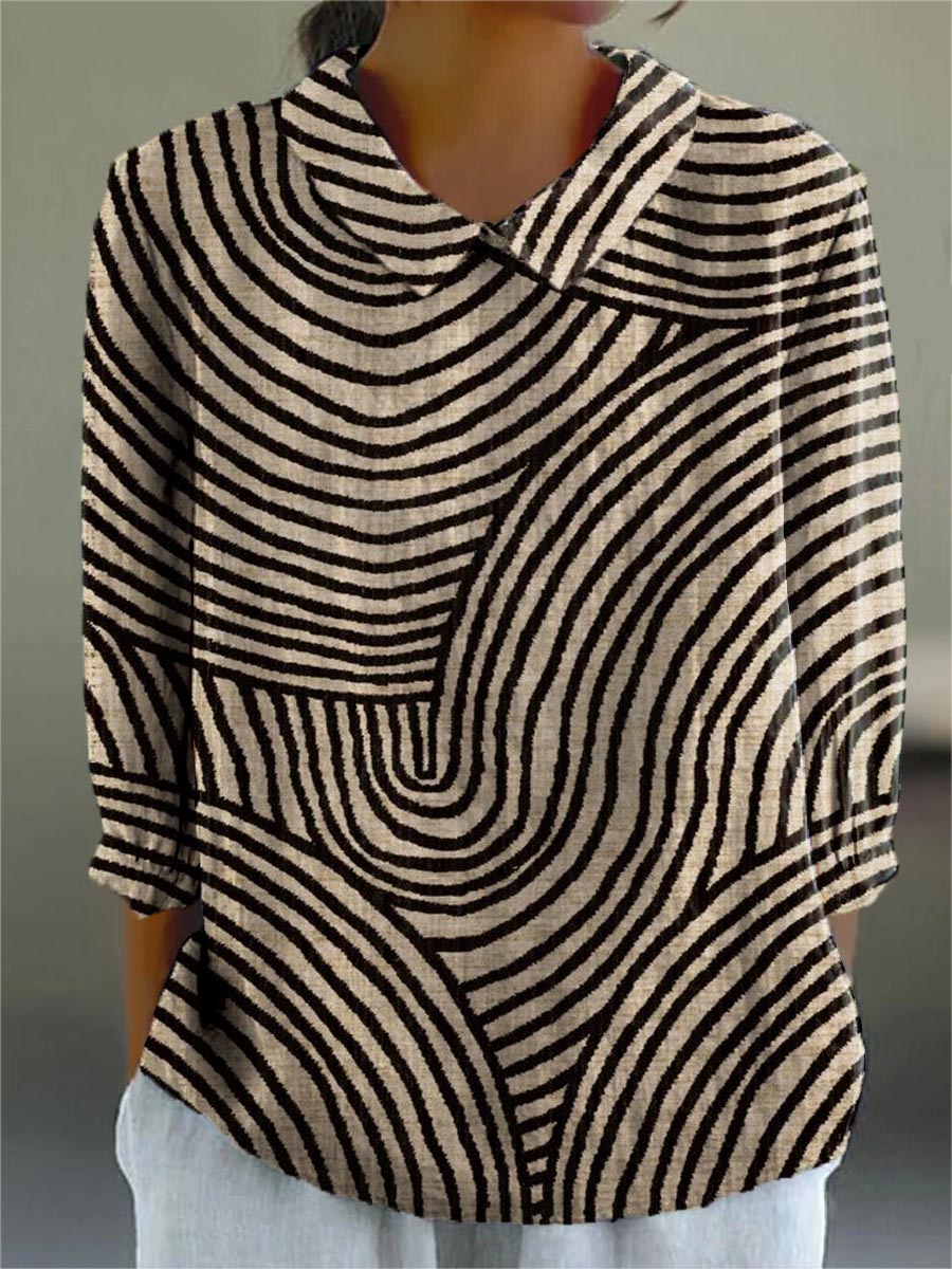 Lovette | Wave Lines Blouse