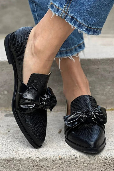 Hannah | Orthopedic Black Loafers