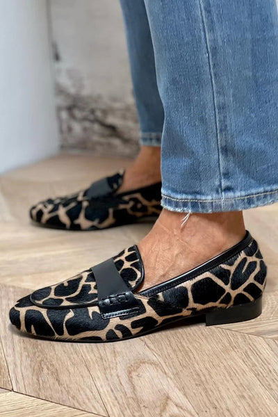 Samantha | Animal Print Loafers