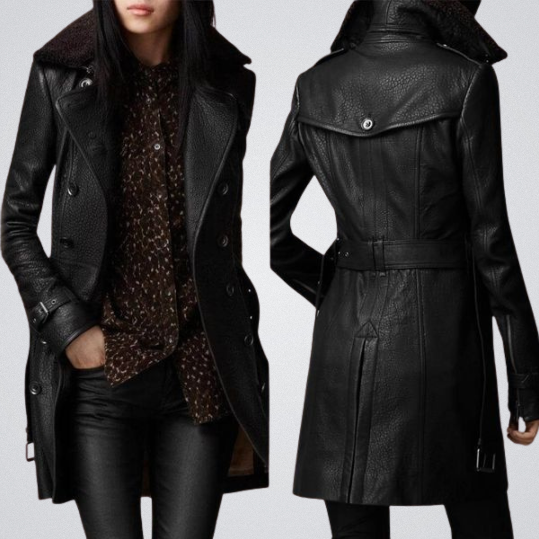 Clara | Timeless Leather Coat