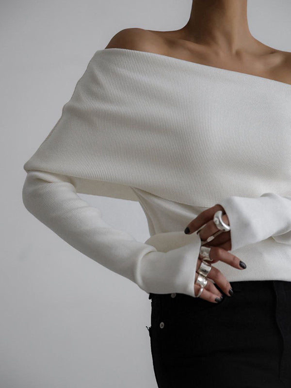 Maya | Chic Off-Shoulder Sweater