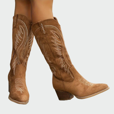 Vanessa | Orthopedic Suede Cowboy Boots