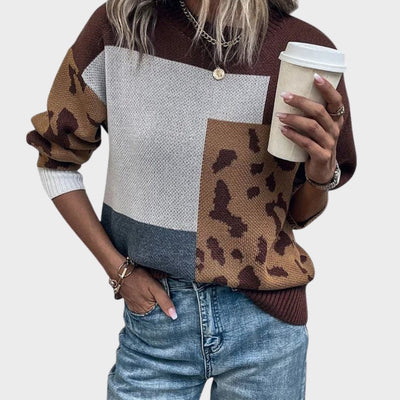 Lydia | Leopard Knit Pullover