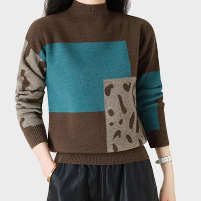 Alyssa | Cozy Patchwork Sweater