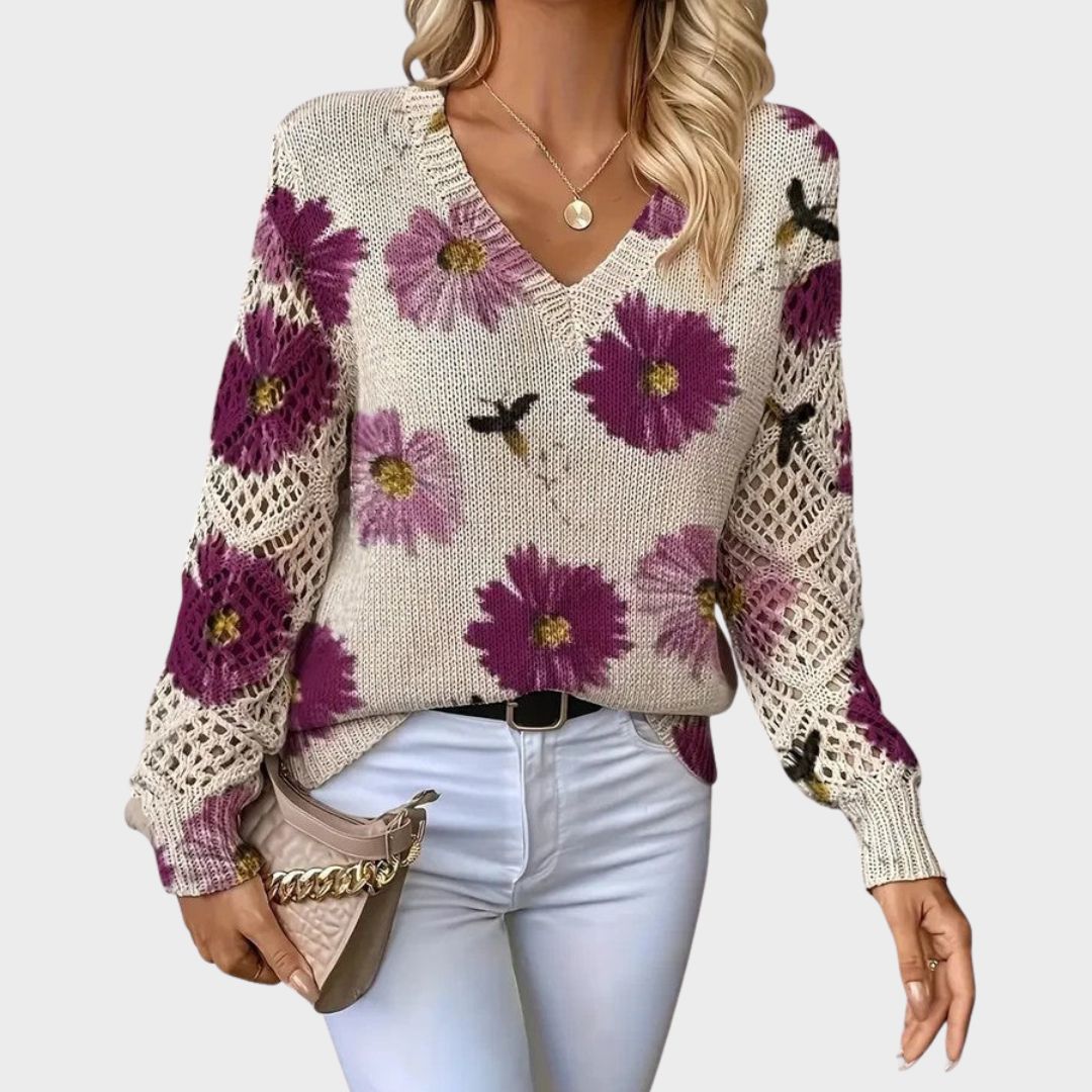 Sophia | Elegant Floral Blouse