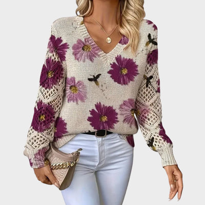 Sophia | Elegant Floral Blouse
