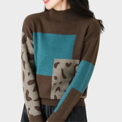 Alyssa | Cozy Patchwork Sweater