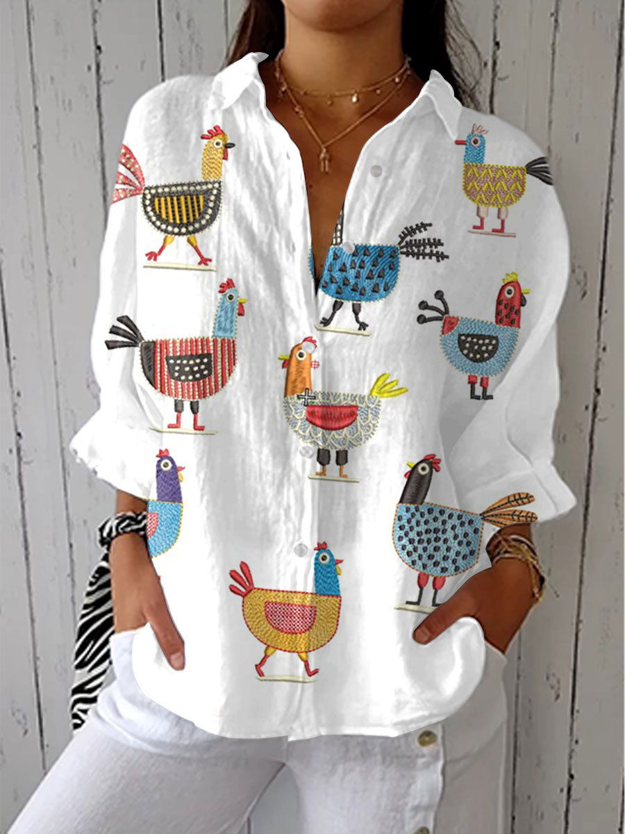 Brooke | Playful Hen Shirt