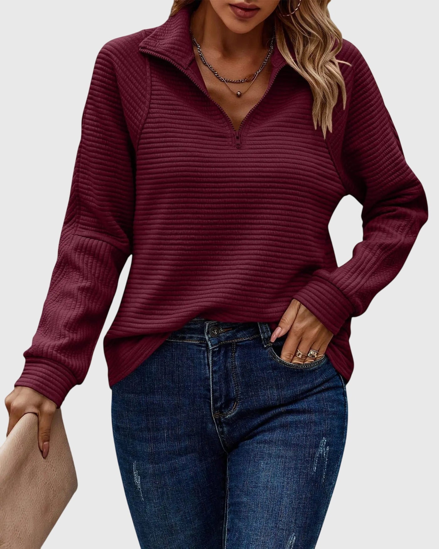 Sophie | Chic Half-Zip Sweater