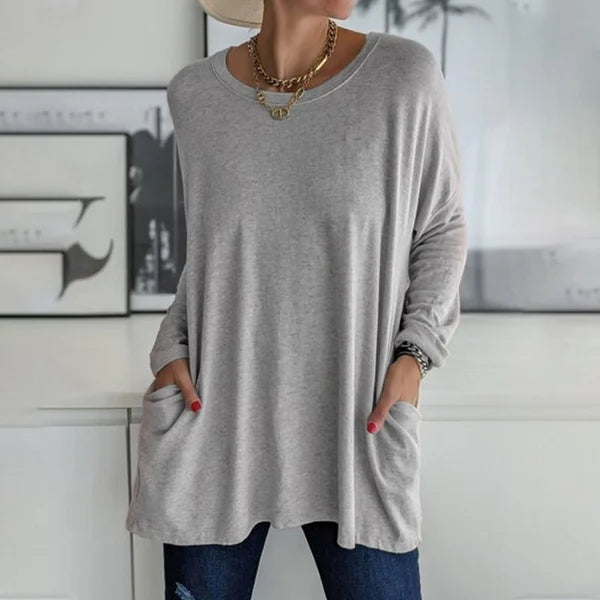 Hannah | Flowy Pocket Sweater