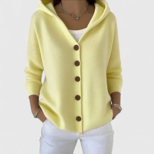 Olivia | Hooded Knit Cardigan