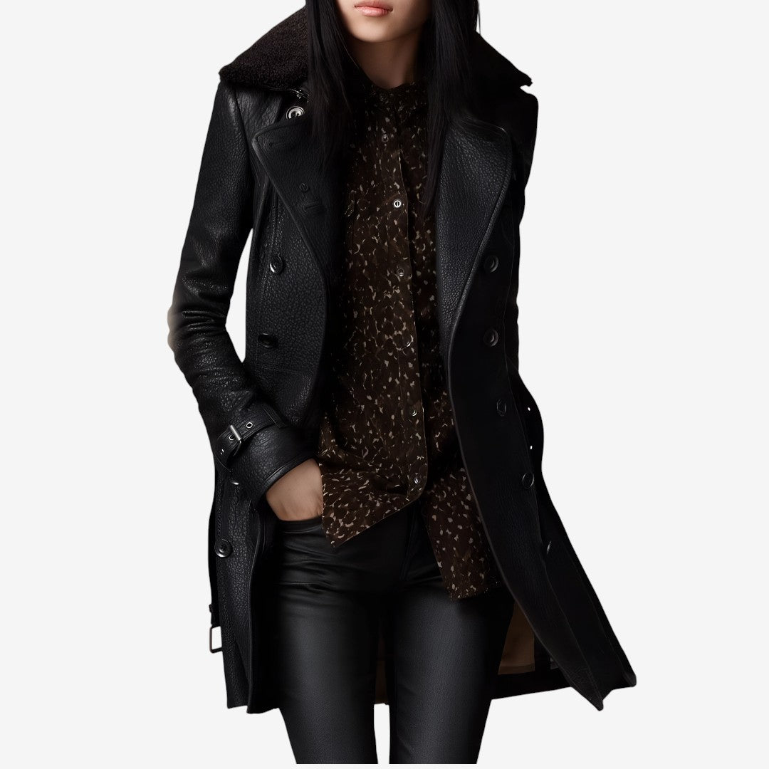 Clara | Timeless Leather Coat