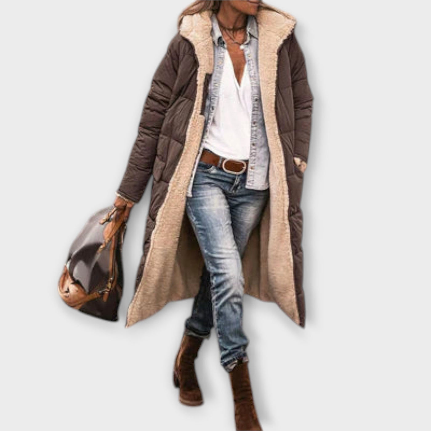 Ella | Trendy Fur-Lined Coat