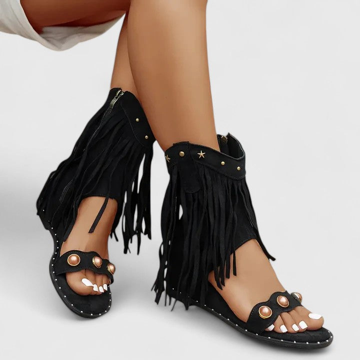 Noa | Chic Fringe Sandals