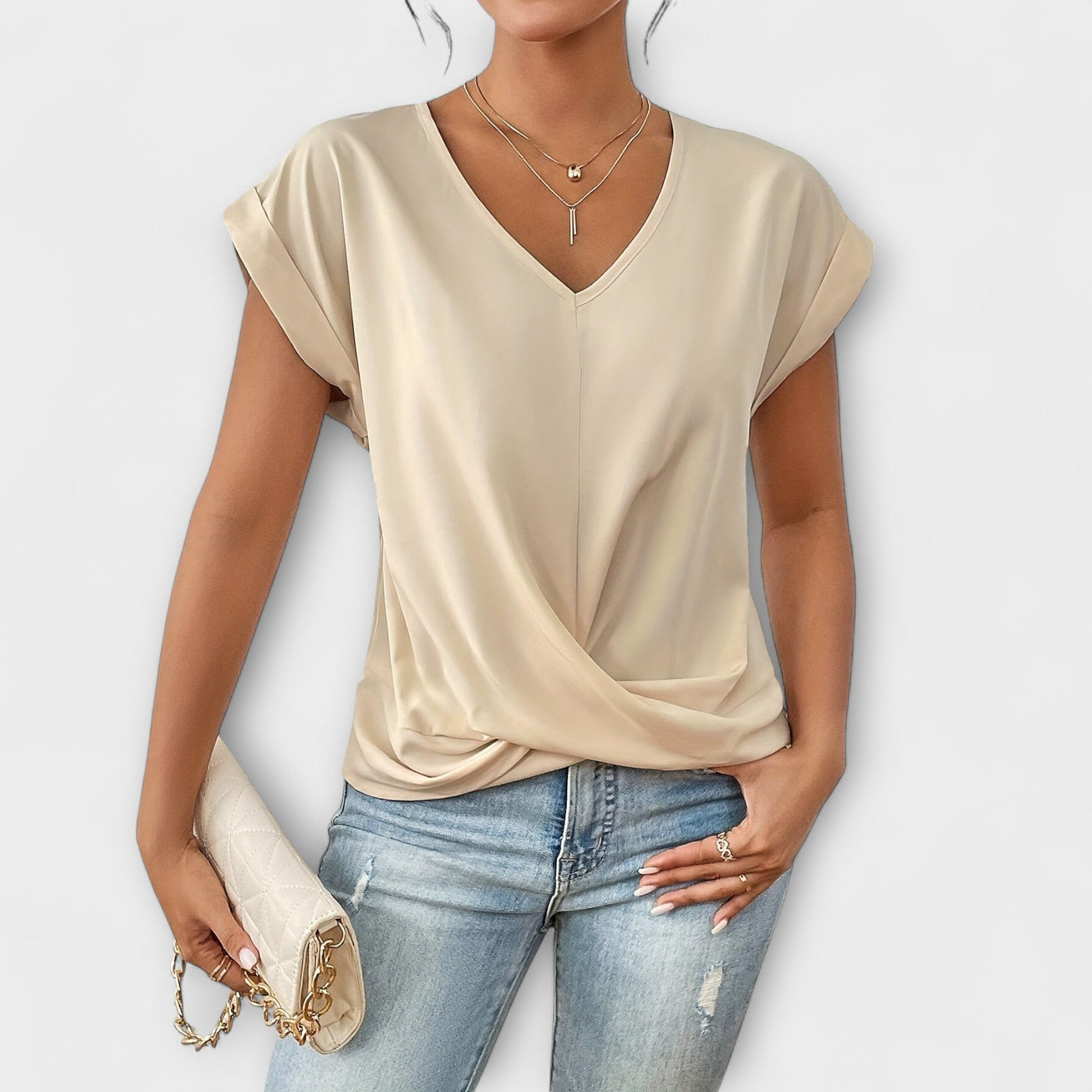 Caitlyn | Stylish V-Neck Top