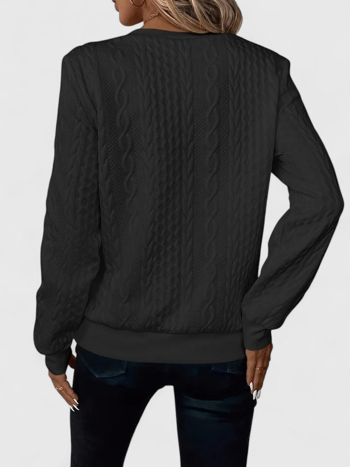 Jenna | Zippered Knit Pullover