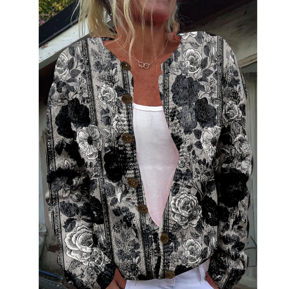 Madison | Floral Knit Cardigan