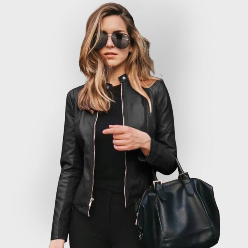Hannah | Chic Leather Jacket