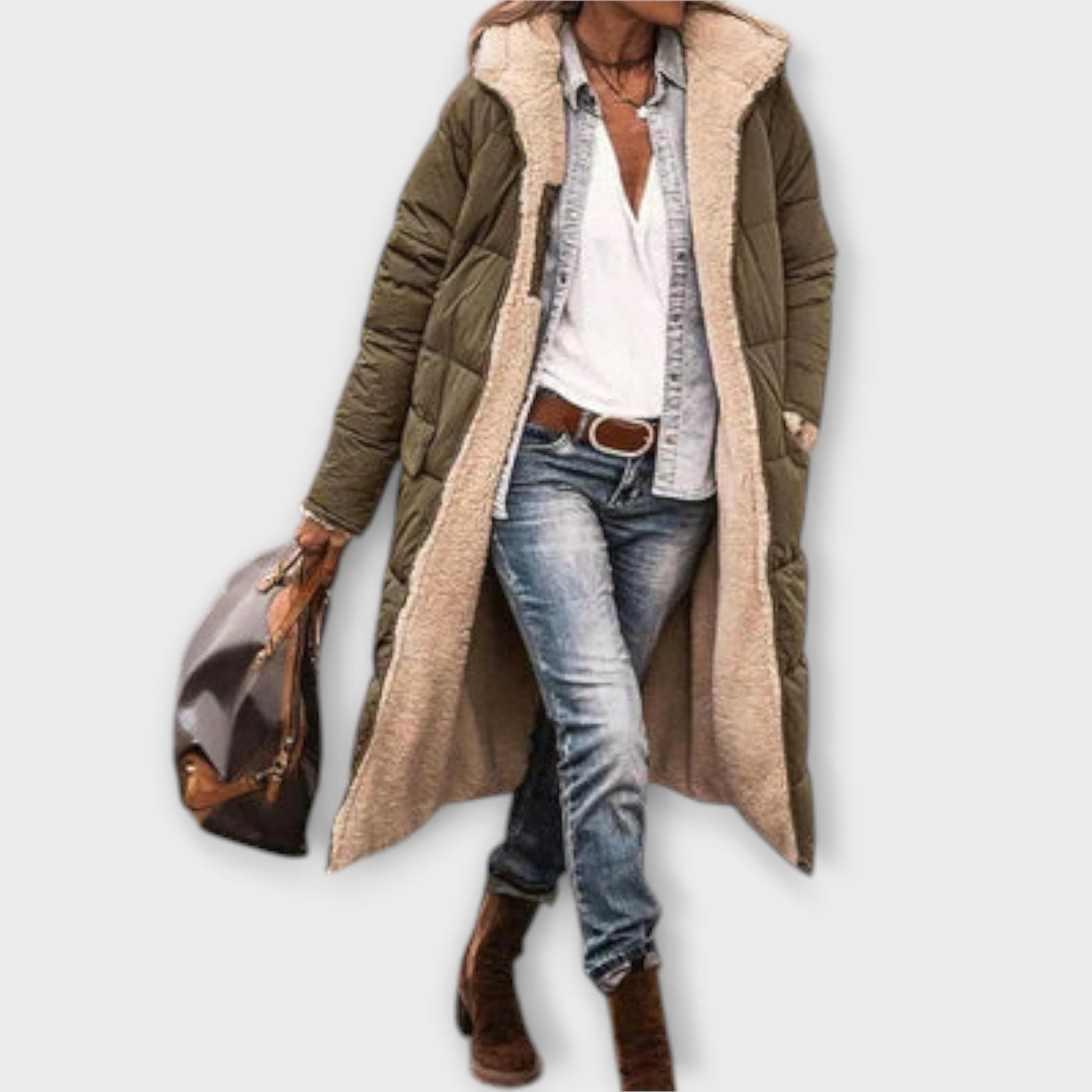 Ella | Trendy Fur-Lined Coat