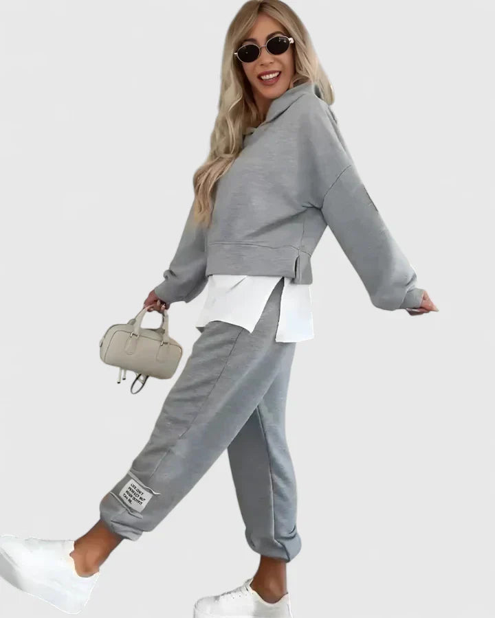 Amber | Cozy Color-Block Lounge Set