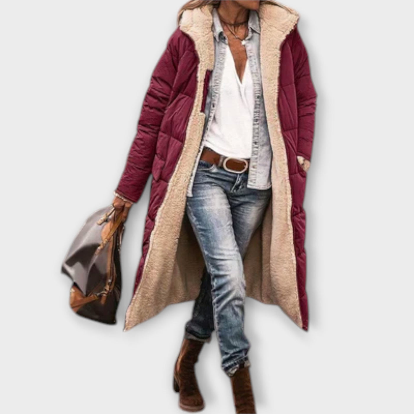 Ella | Trendy Fur-Lined Coat