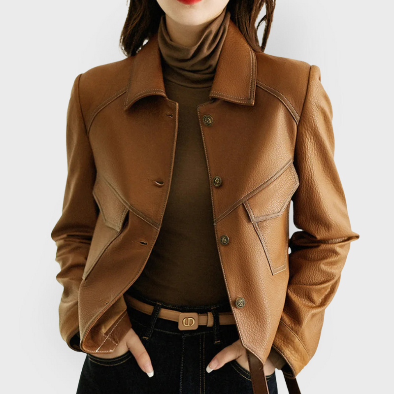 Emma | Timeless Leather Jacket