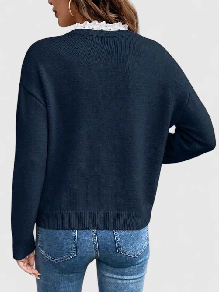 Alyssa | Elegant Lace Sweater