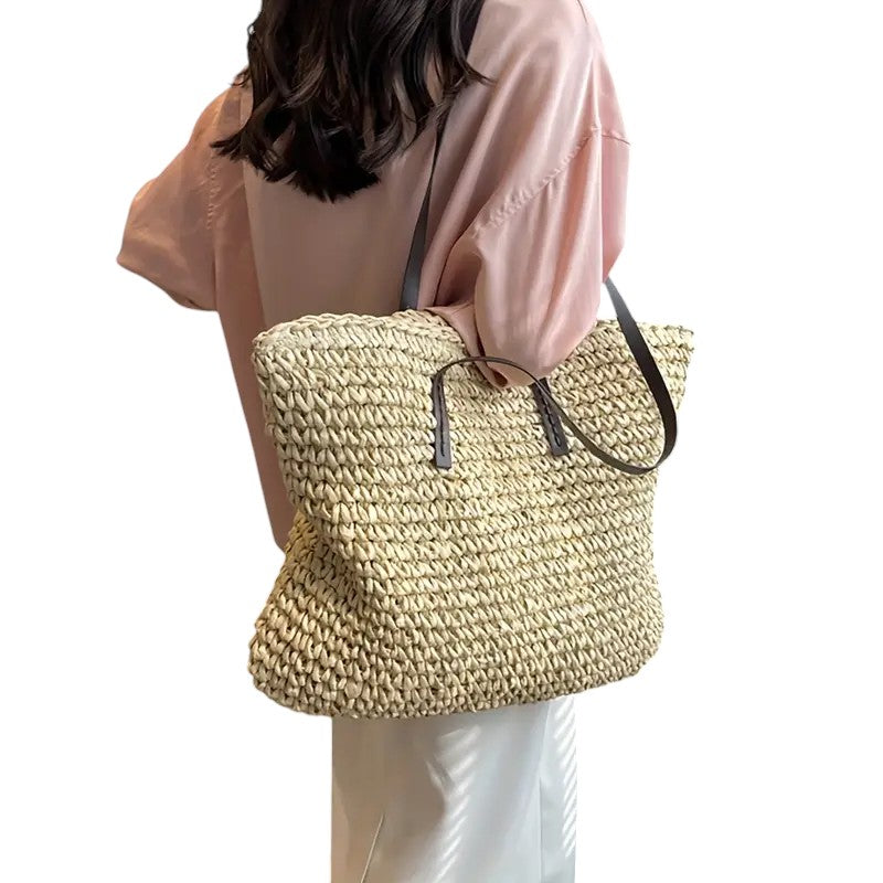 Megan | Spacious Woven Tote