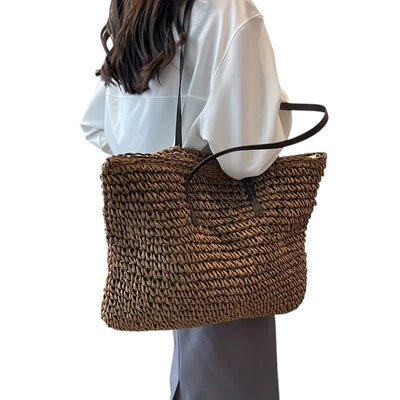 Megan | Spacious Woven Tote
