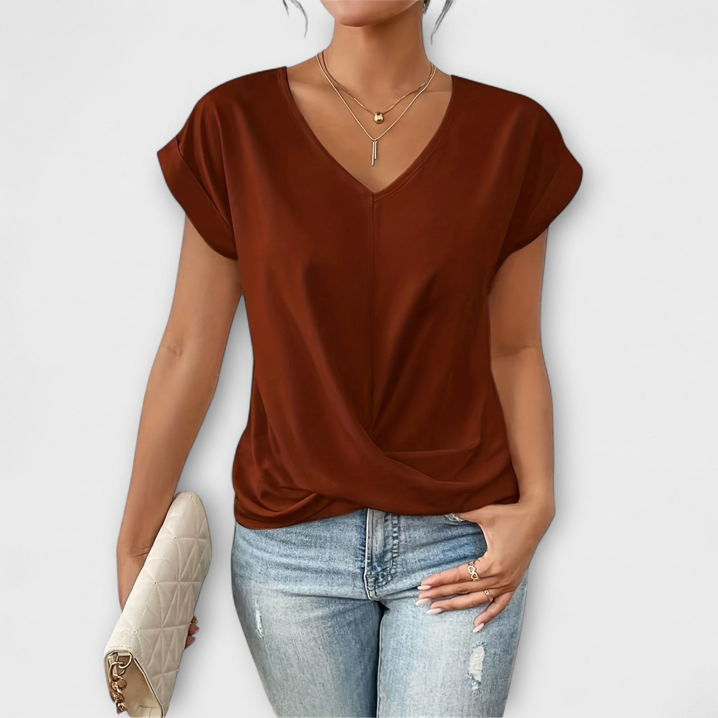 Caitlyn | Stylish V-Neck Top