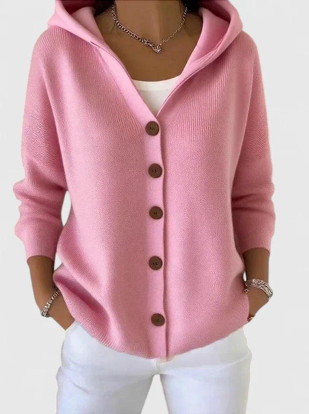 Olivia | Hooded Knit Cardigan