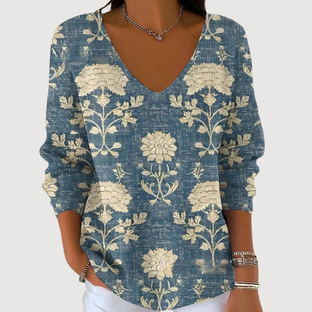 Samantha - Cozy V-Neck Sweater