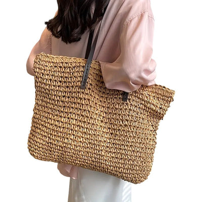 Megan | Spacious Woven Tote