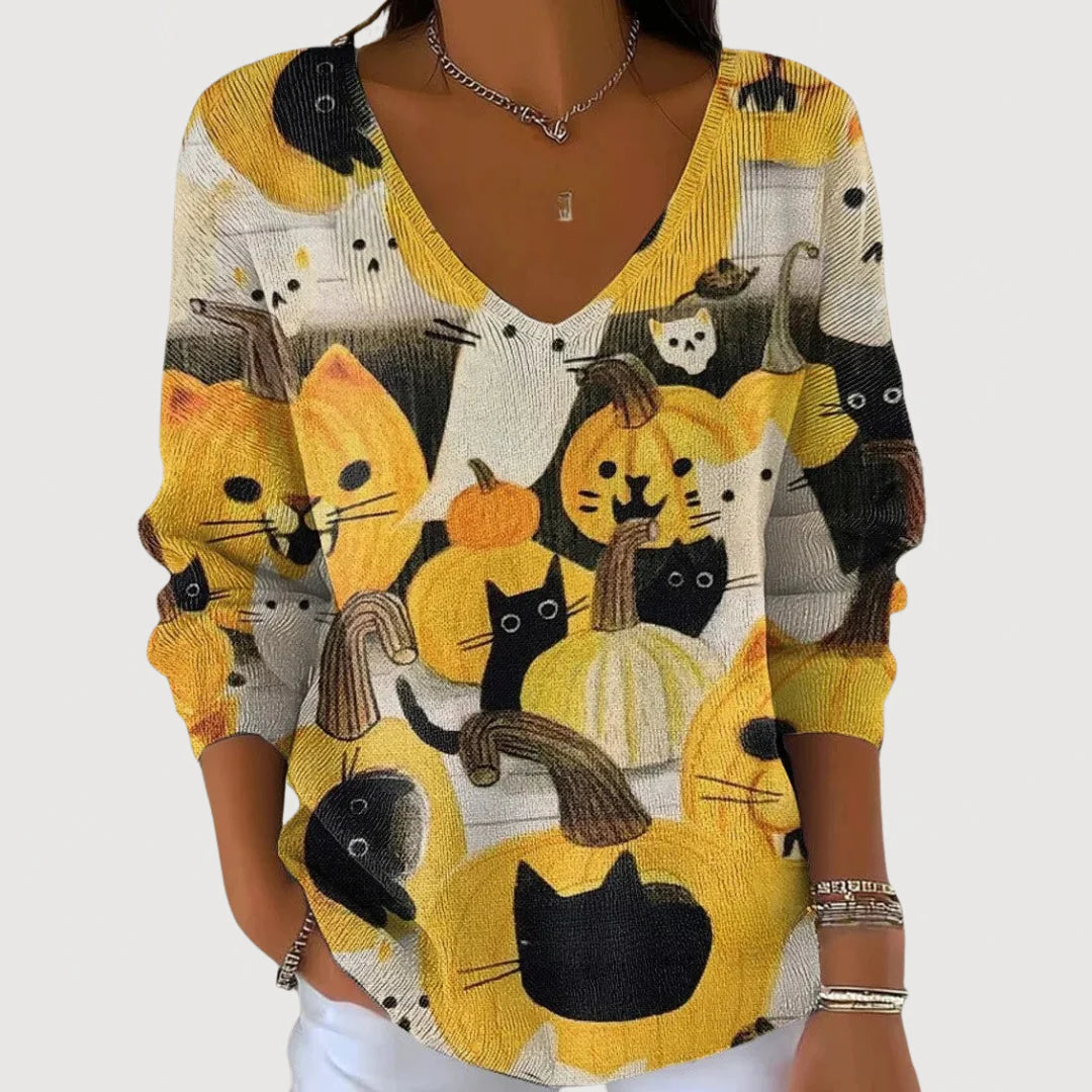 Megan | Cozy V-Neck Sweater