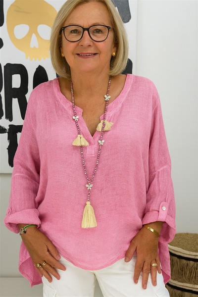 Mia | Chic Linen V-Neck