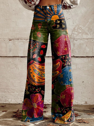 Lillian | Artistic Wide-Leg Pants