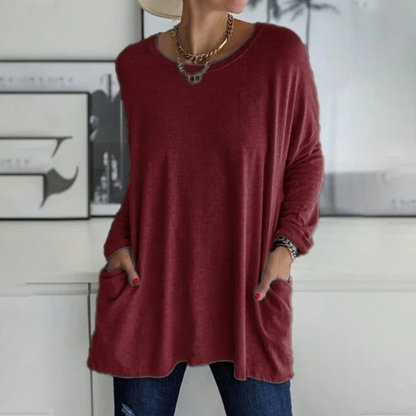 Hannah | Flowy Pocket Sweater