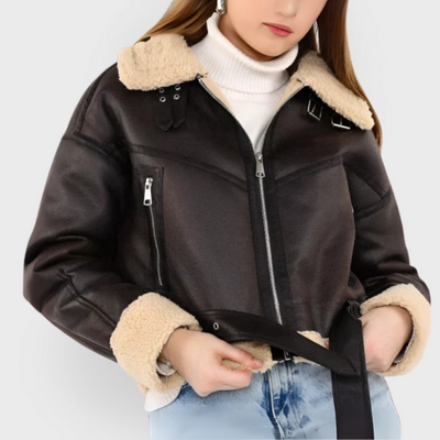 Olivia | Elegant Leather Jacket